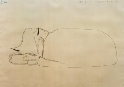 Slumbering Cat by Paul Klee